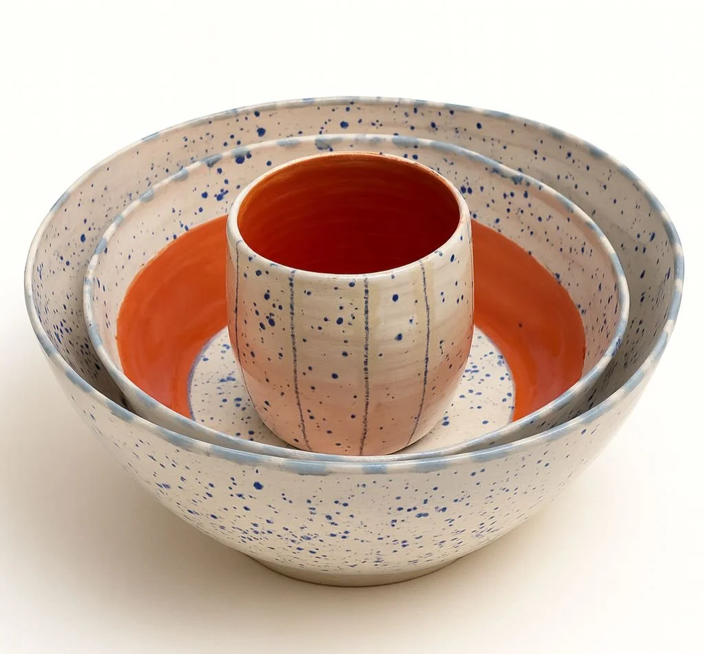 Ensemble Éclats Terre & Bleu – 3 pièces